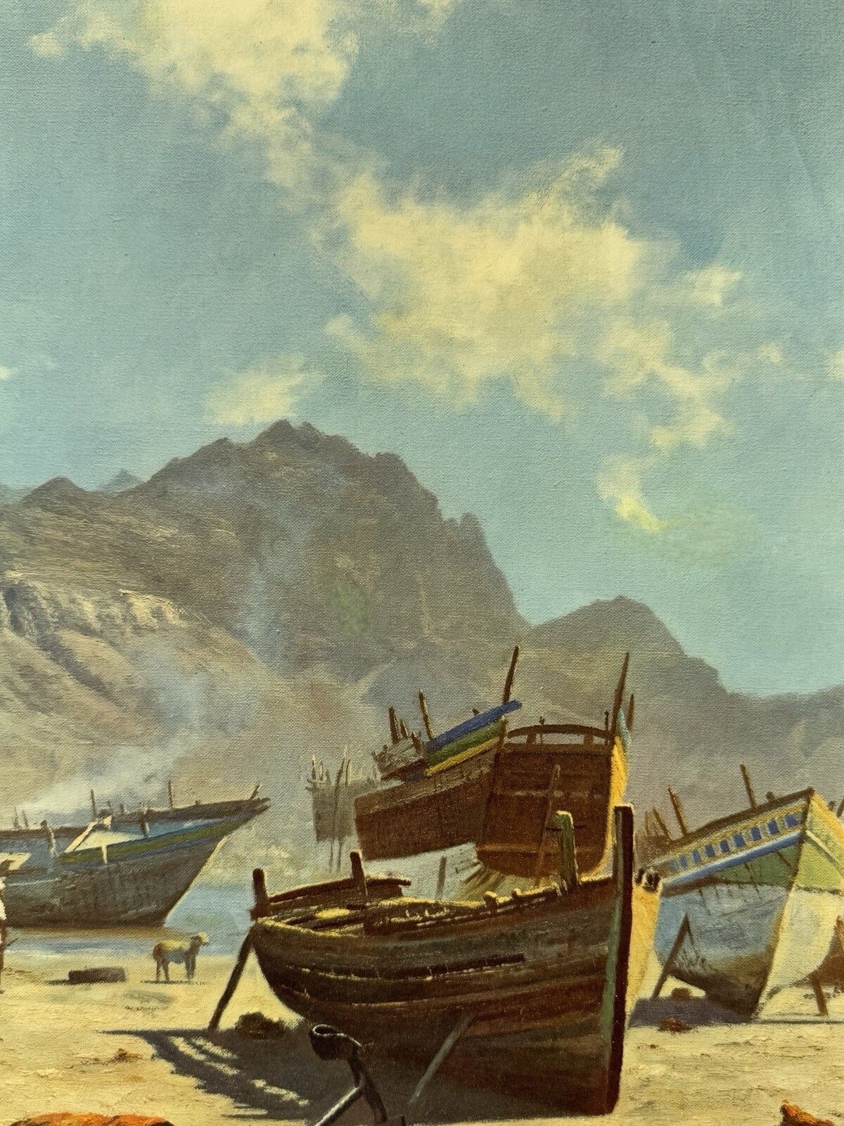 photo for sale “Slave Island, Aden" By The British Wildlife Artist David Shepherd Framed Print