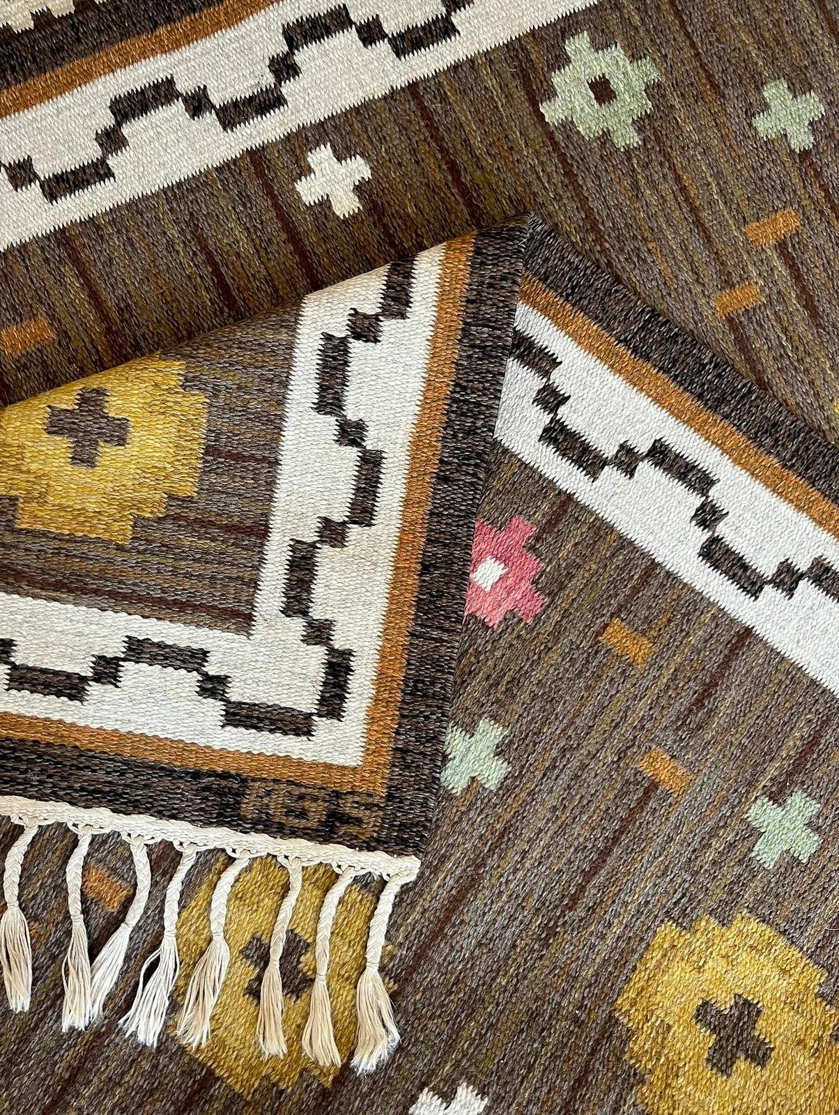 1950's Swedish Flatweave By Anna Greta Sjöqvist photo Textiles
