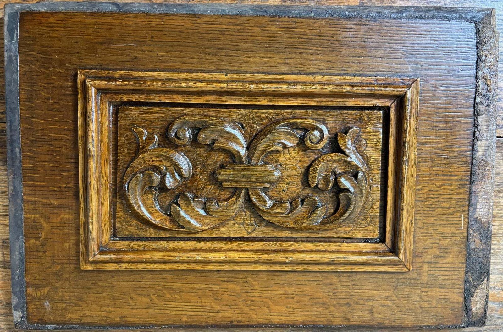 Set Of Five 18th‑Century Carved Oak Panels – Cherub & Putti photo 325.0