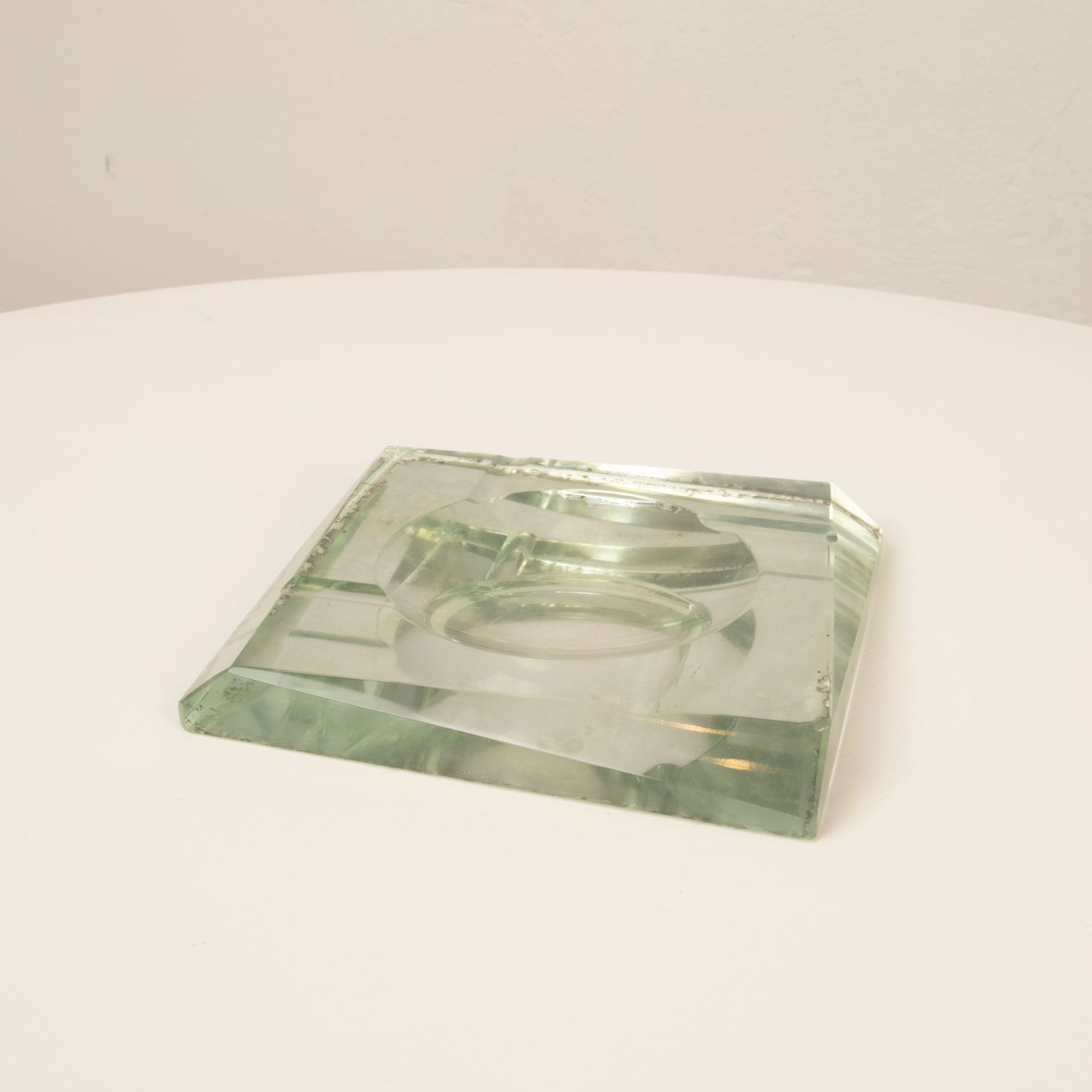 Crystal Ashtray Designed By Pietro Chiesa For Fontana Arte 1940 photo 740.0