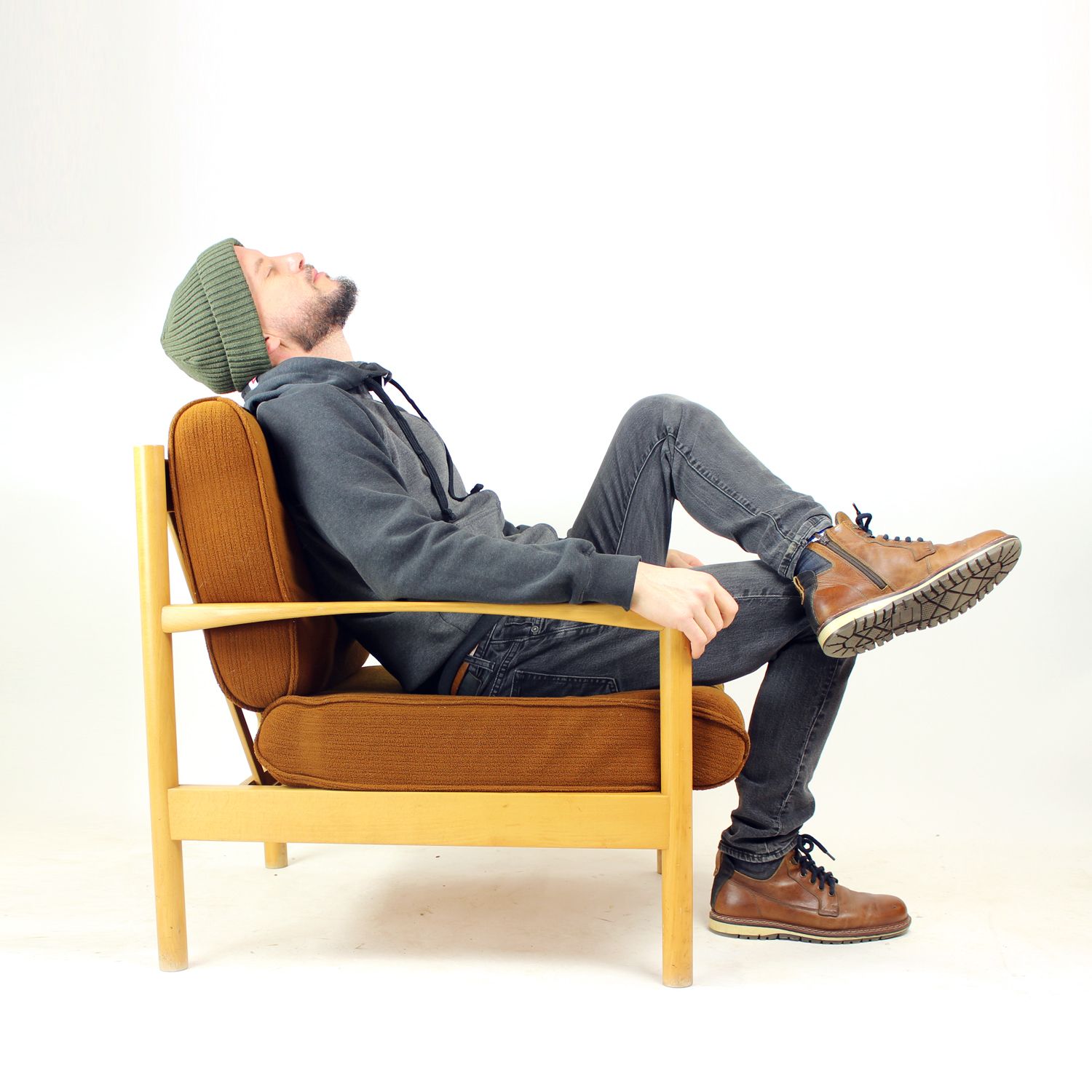 Elegant Lounge Chair In Oak, Czechoslovakia 1960s, 4 Available photo furniture