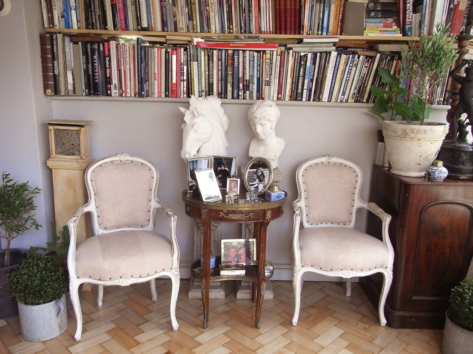 Pair Of  Weathered Louis Style Carver Chairs Only To Order For Upholstery And Final Finish Requierment photo 1500.0