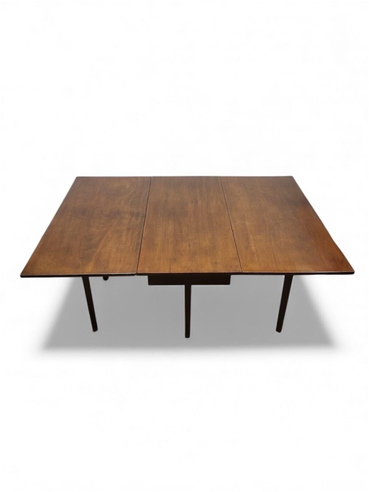 Antique Edwardian Drop Leaves Dining Table / C1910 / 4   8 People photo for sale