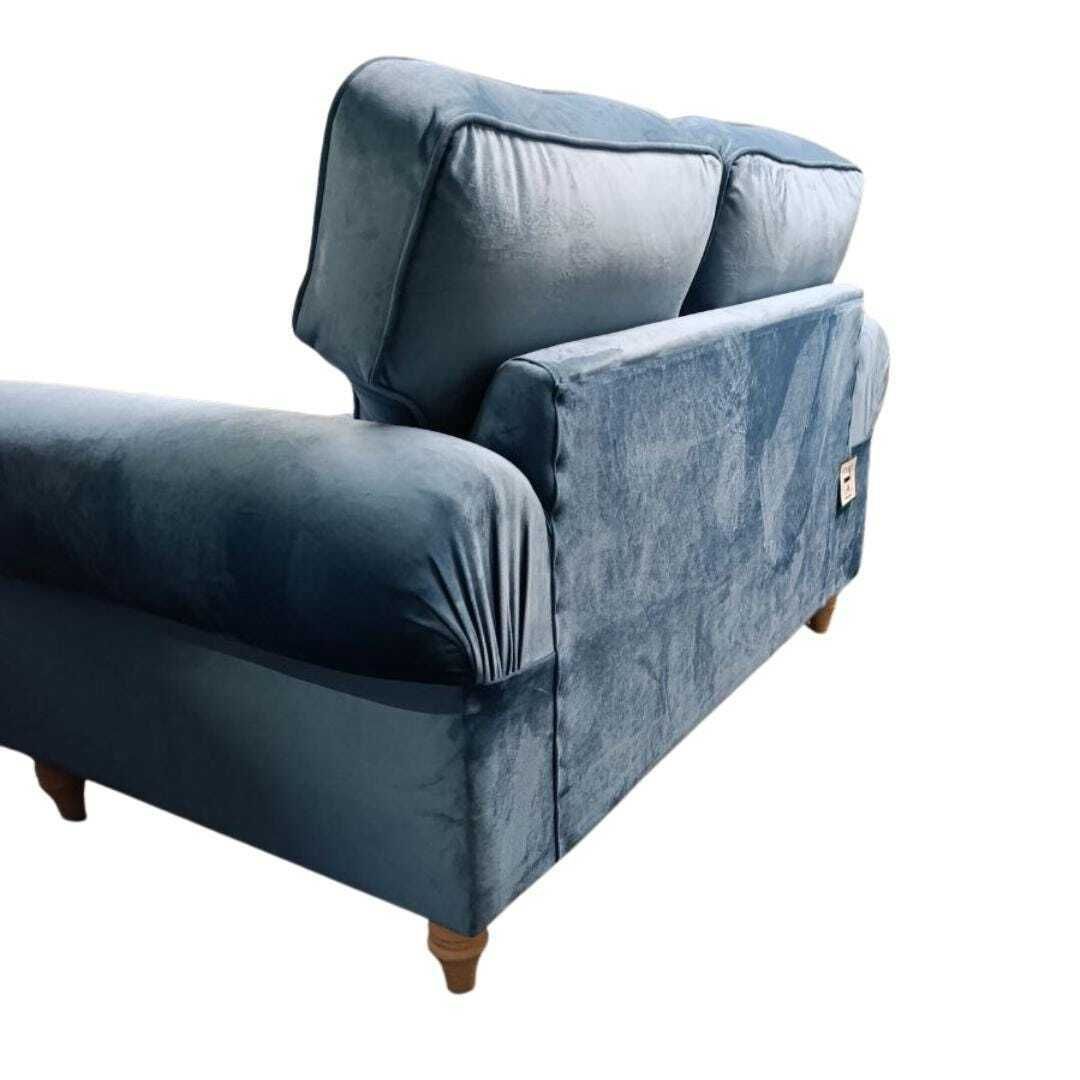 Hand Built British Velvet Two Seater Sofa – Bespoke Colours Available photo 1250.0