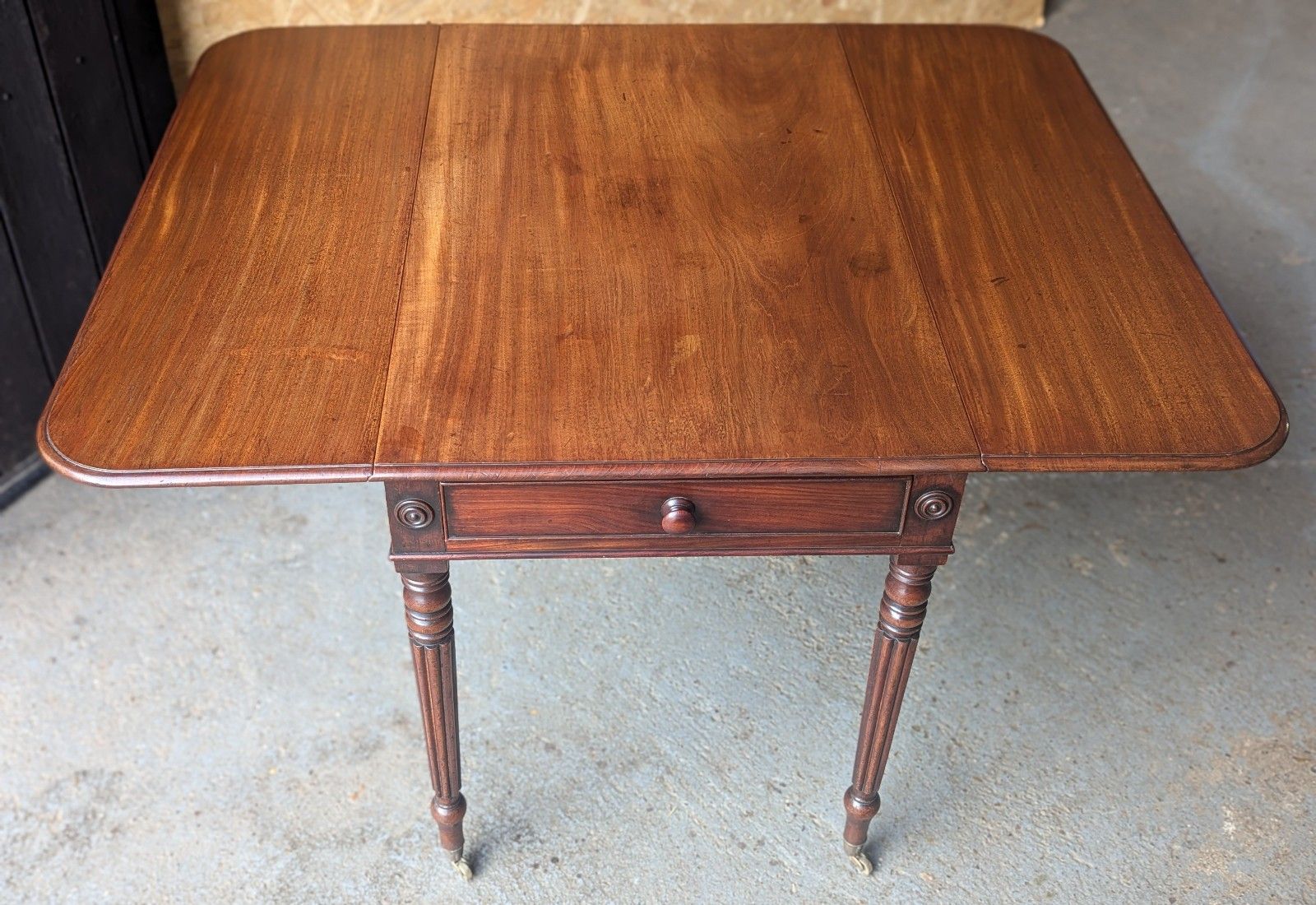 Antique Regency Mahogany Drop Leaf Pembroke Table (Delivery Available) photo buy