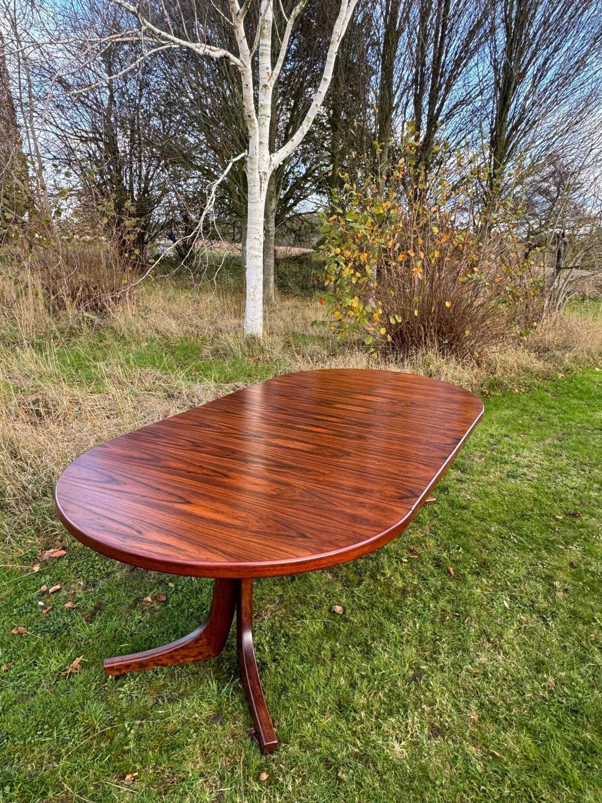 Danish Rosewood Large Dining Table Seats 8  10 Circ 1960 photo buy