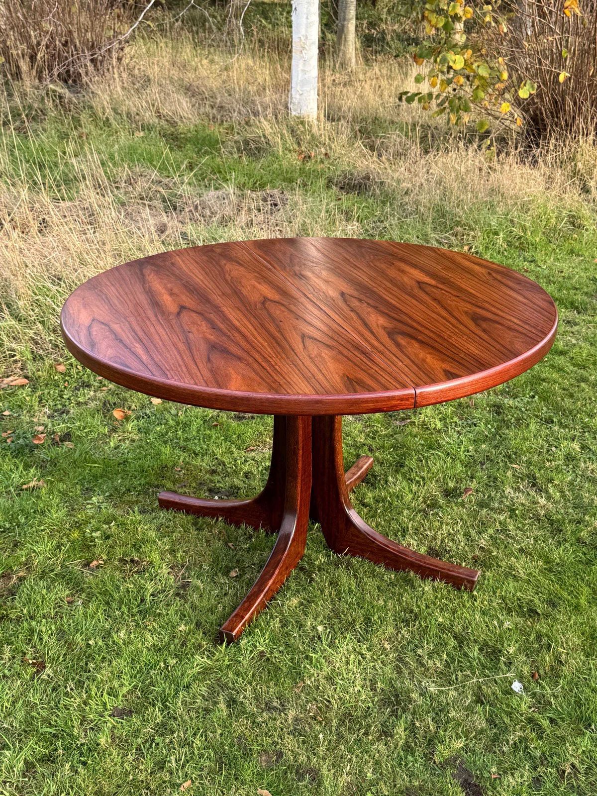 Danish Rosewood Large Dining Table Seats 8  10 Circ 1960 photo vintage