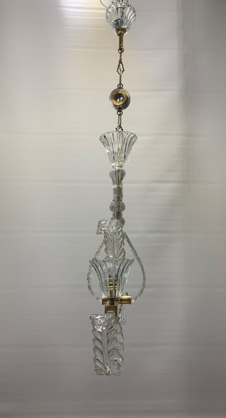 Pendant Chandelier ++Rare ++Seguso V.A.  Restored Made In Italy photo Lighting