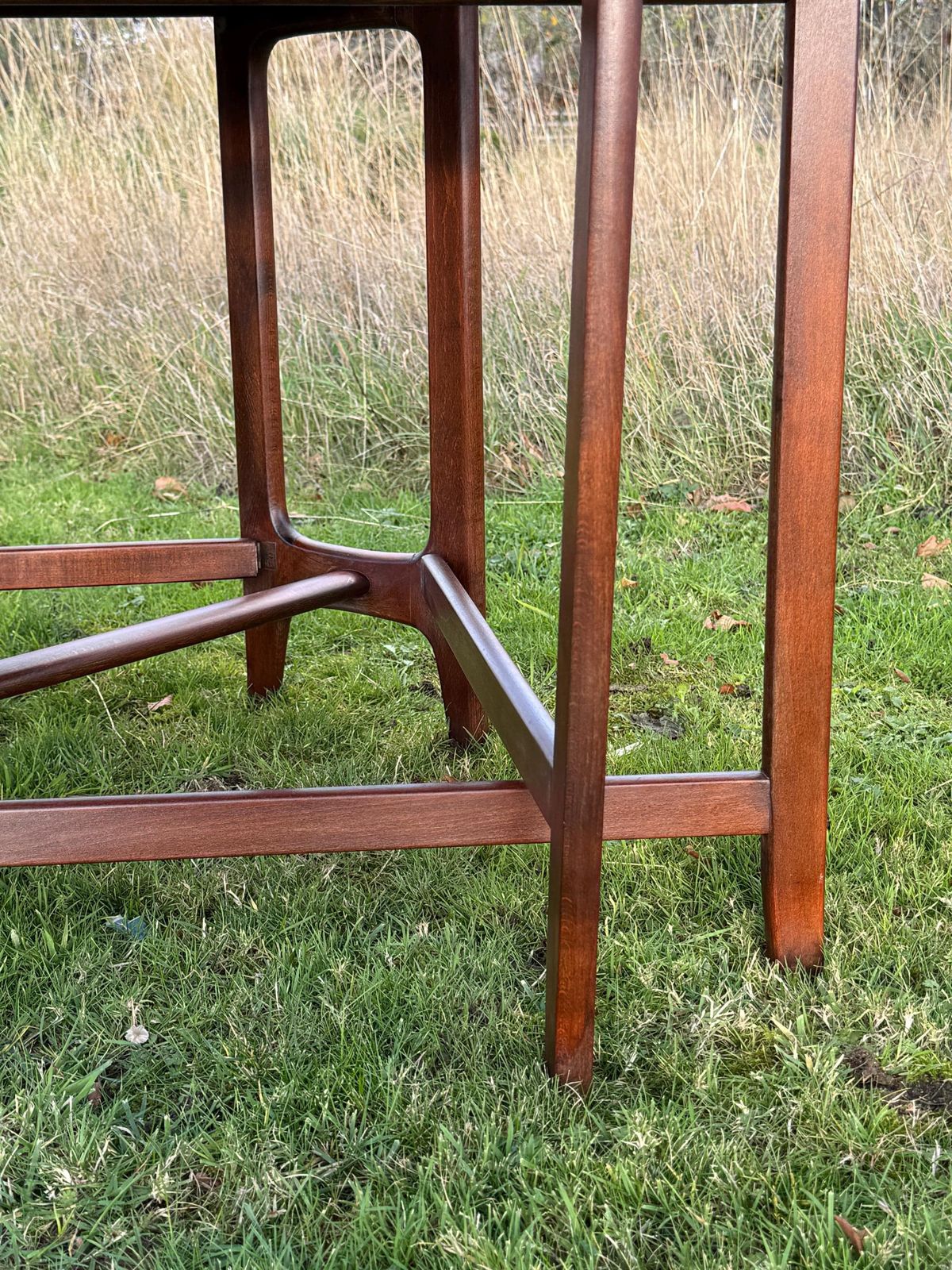 Furniture Mid Century Rosewood Drop Leaf Dining Table By Bendt Winge For Kleppes Moblefabrick, Norway 1960. photo
