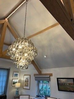 Amazone Chandelier Large By Eichholt In Smoked Glass photo for sale