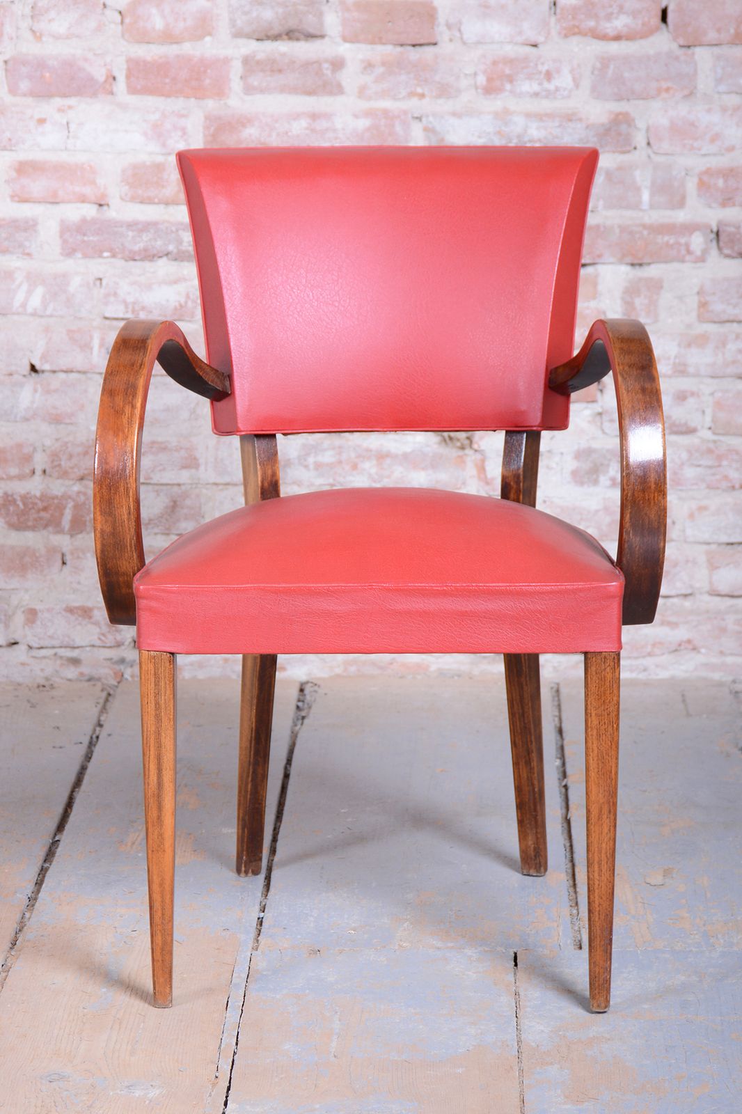 Restored Art Deco Armchair, By Jules Leleu, Beech, Revived Polish, France, 1930s photo for sale