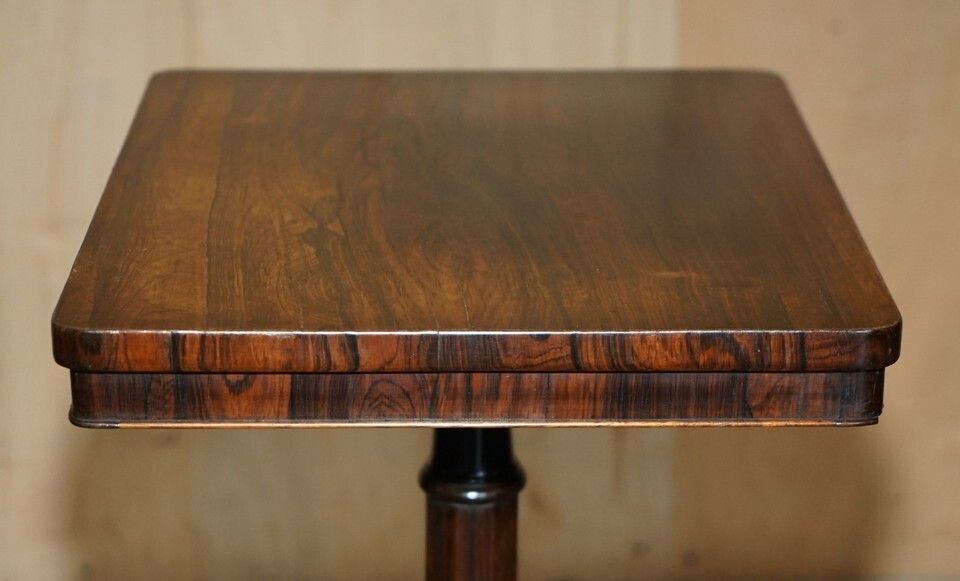 photo vinterior Stunning Antique William IV 1830 Rosewood With Ormolu Mounted Feet Side Table