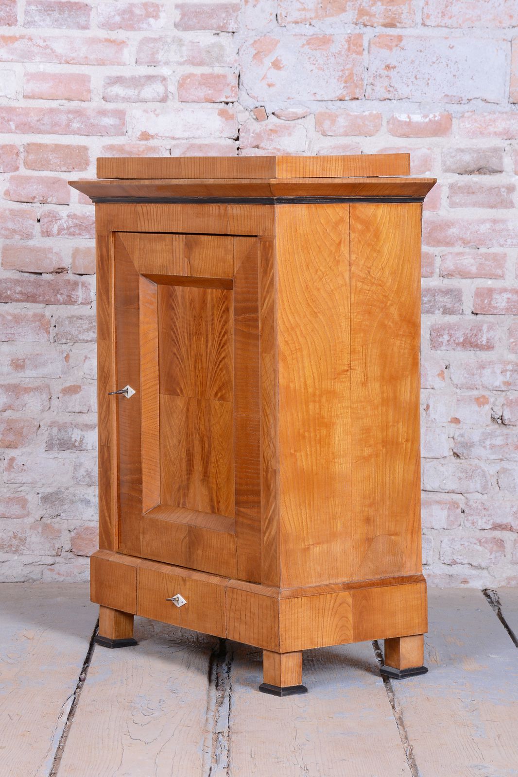 Restored Biedermeier Small Cabinet, Ash, Spruce, Polish, Czech, 1830s photo for sale