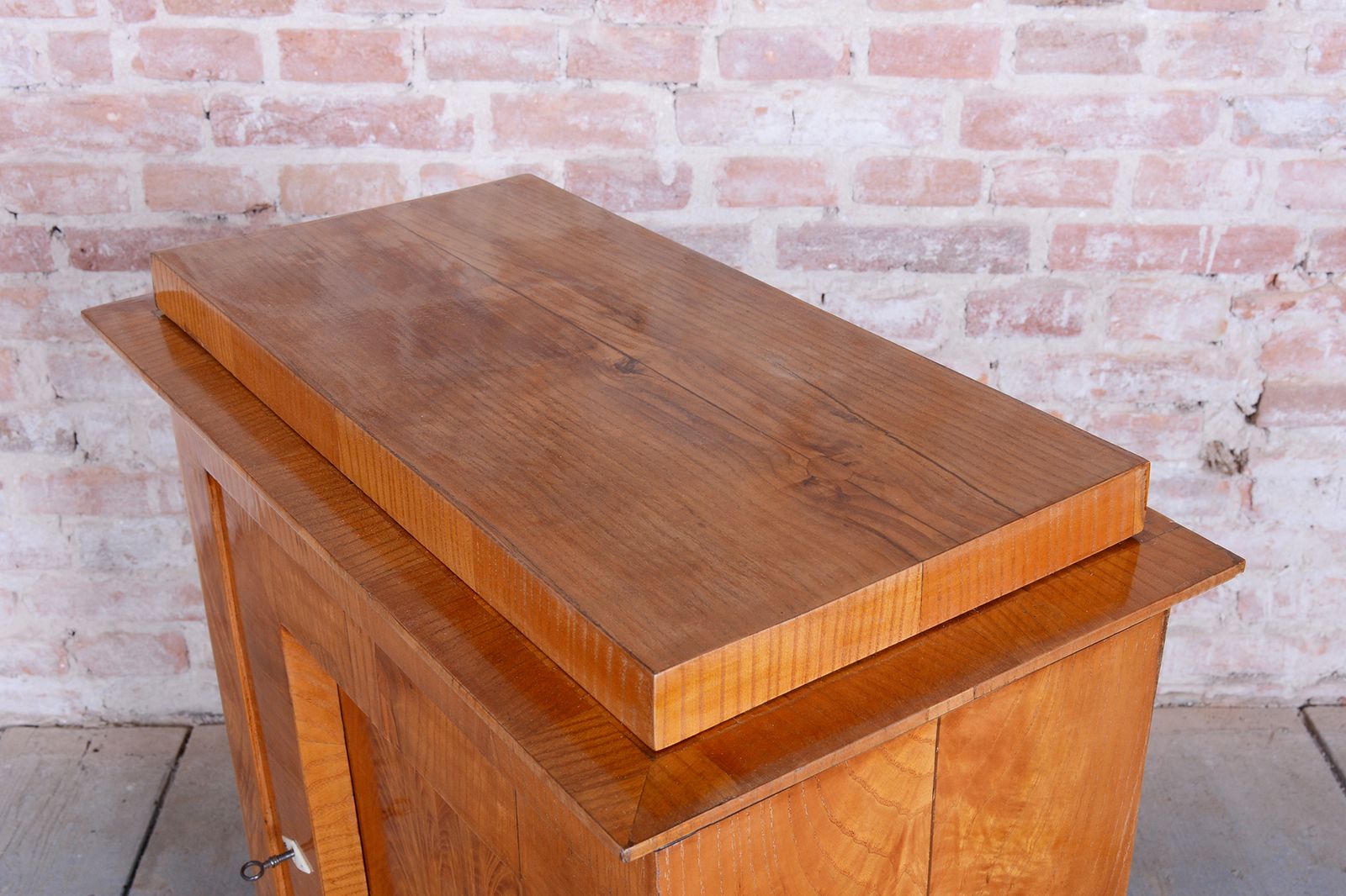 Restored Biedermeier Small Cabinet, Ash, Spruce, Polish, Czech, 1830s photo Furniture