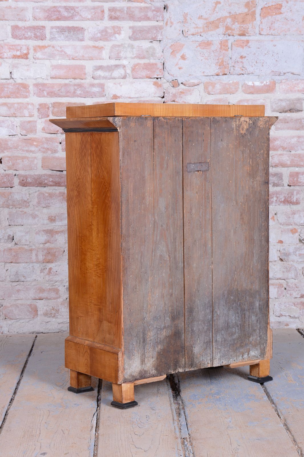 Restored Biedermeier Small Cabinet, Ash, Spruce, Polish, Czech, 1830s photo vintage