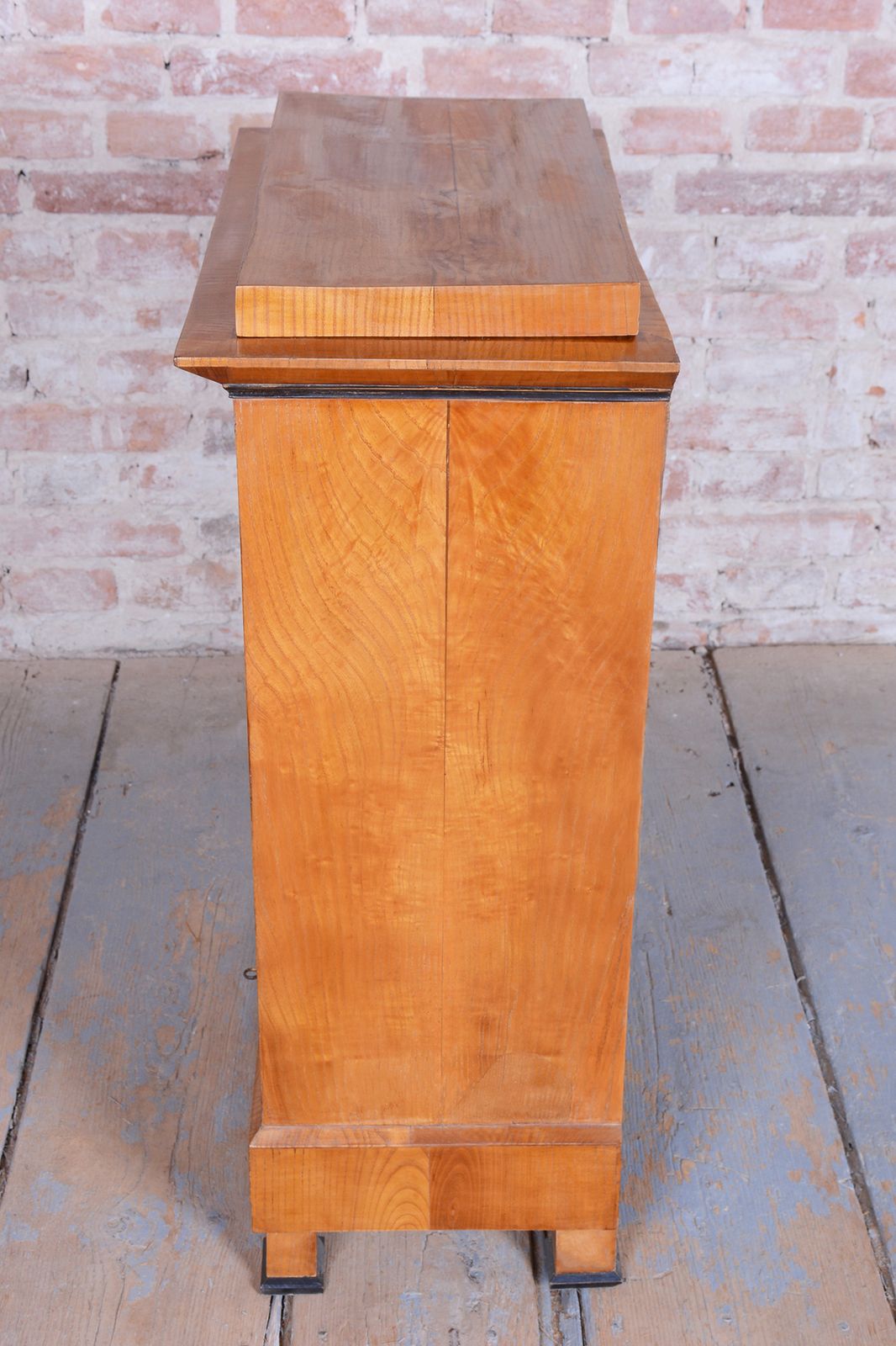 Furniture Restored Biedermeier Small Cabinet, Ash, Spruce, Polish, Czech, 1830s photo