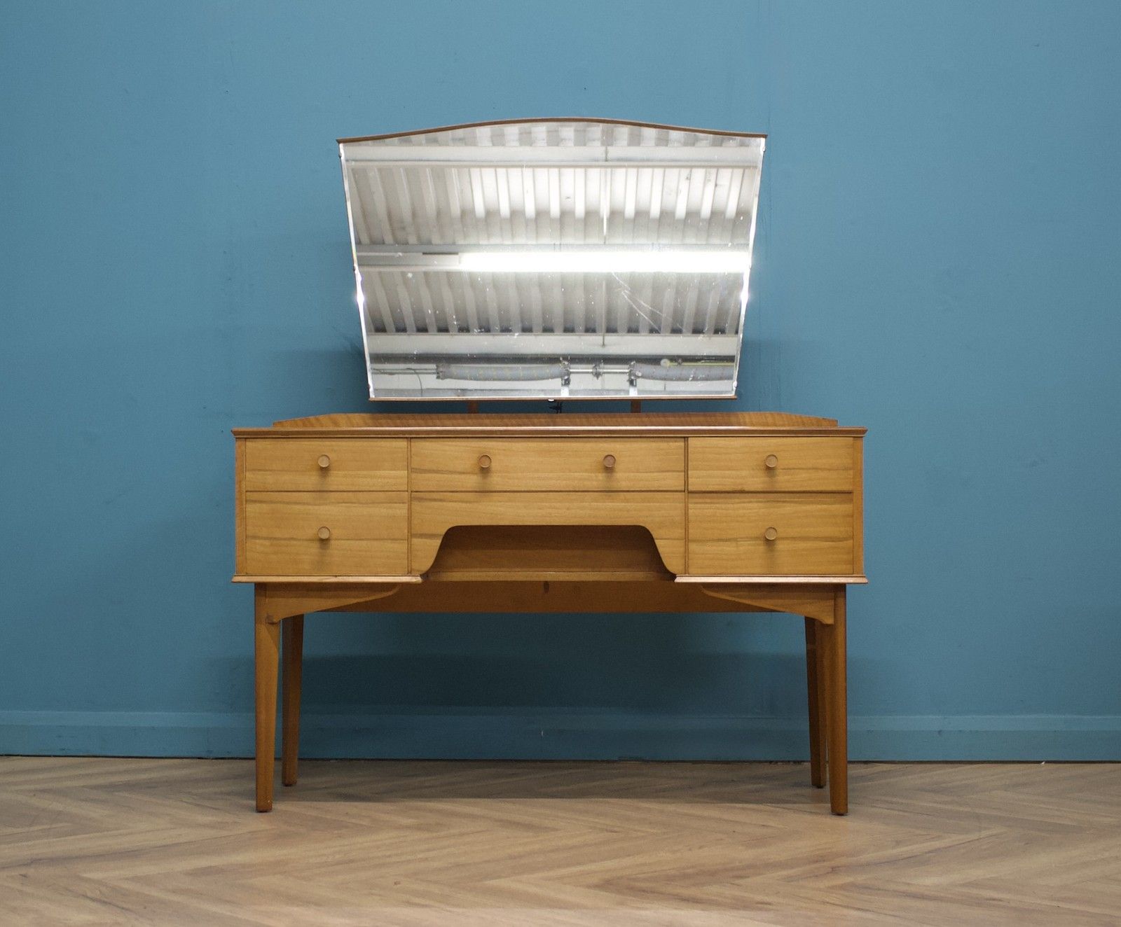 Mid Century Walnut Dressing Table From Alfred Cox, 1950s #1635 photo furniture