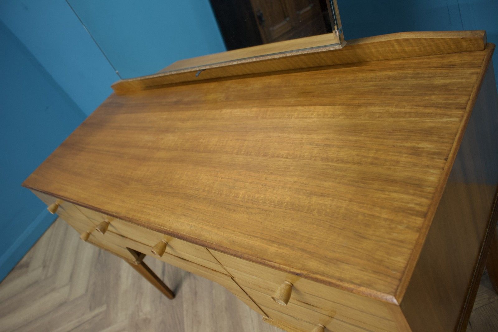 Mid Century Walnut Dressing Table From Alfred Cox, 1950s #1635 photo Furniture