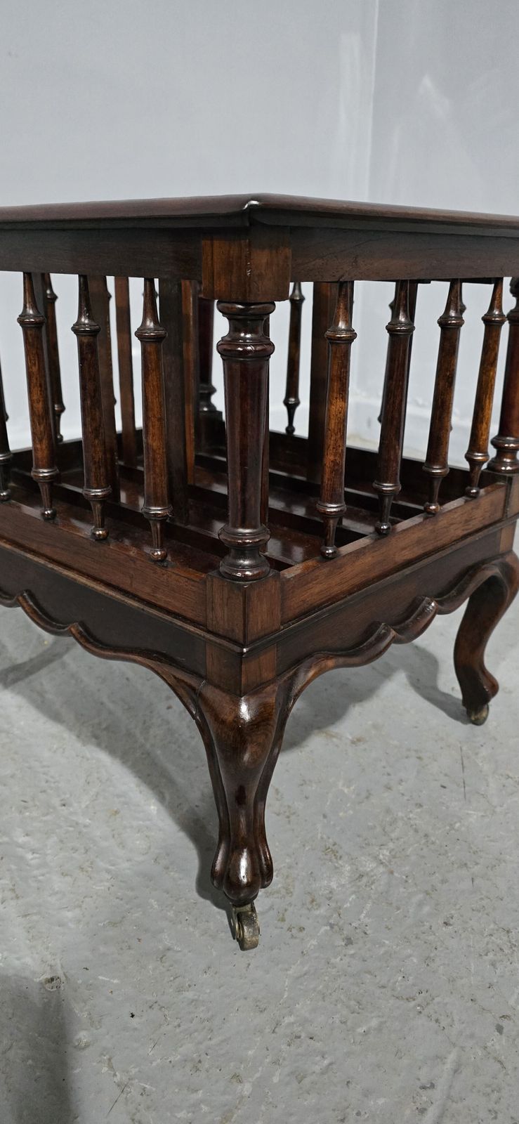 Victorian Rosewood Canterbury, 1800s photo for sale