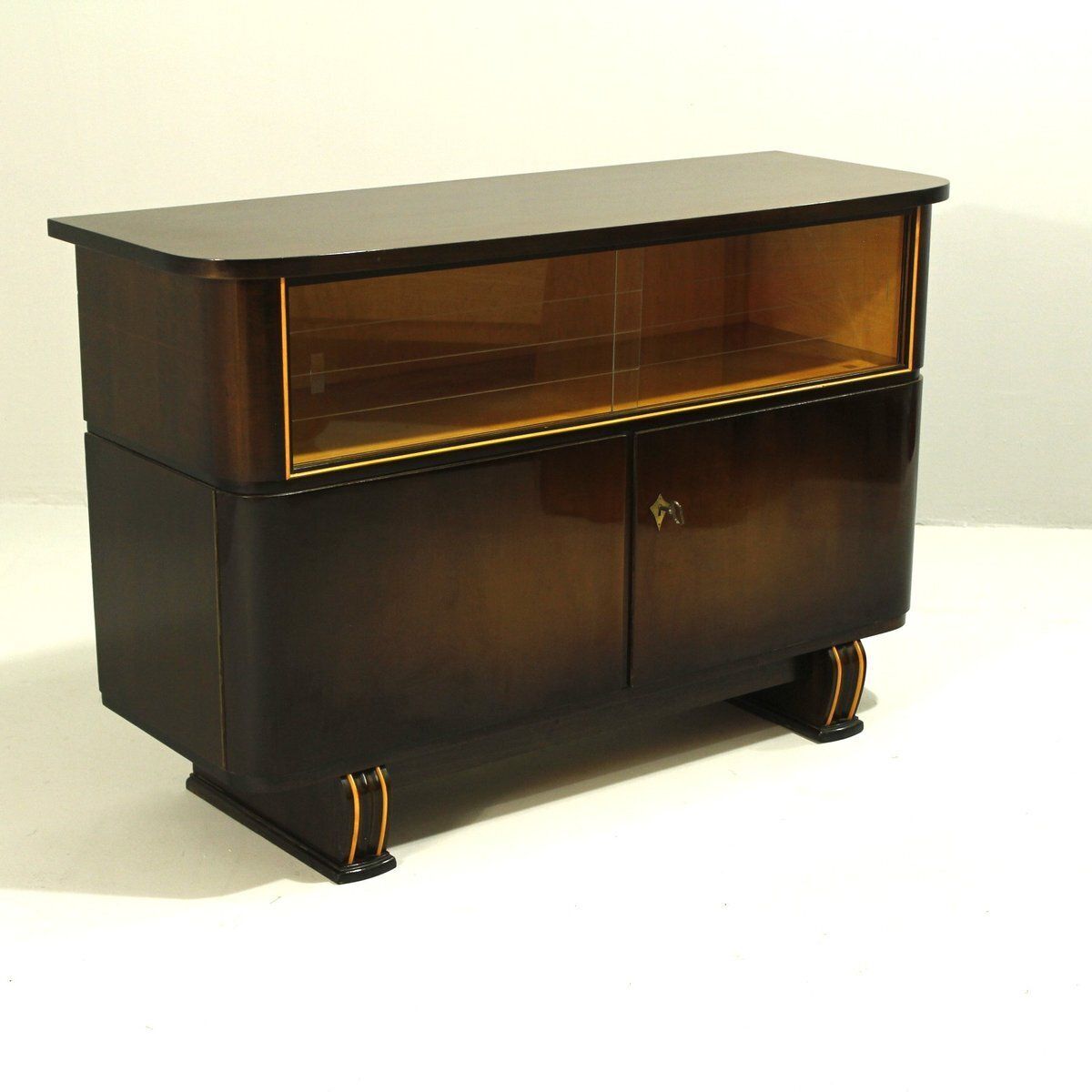 Sideboard With Display Cabinet From Schwaco Möbel Werk, Herford, Germany 1960s photo Furniture