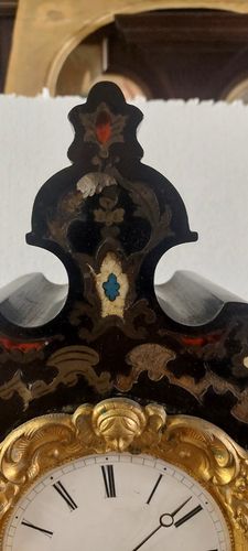 photo for sale Important Napoleon III Clock With Temple Inlaid Gilded Bronze 19th Century