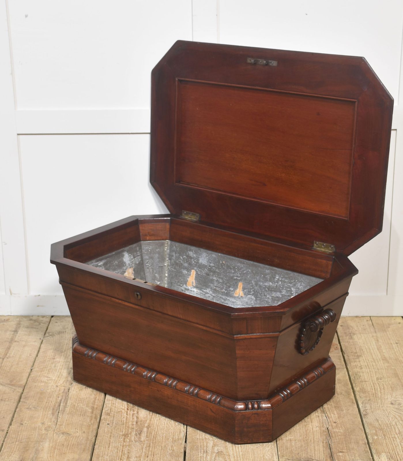 Georgian Mahogany Sarcophagus Cellarette photo Home Decor