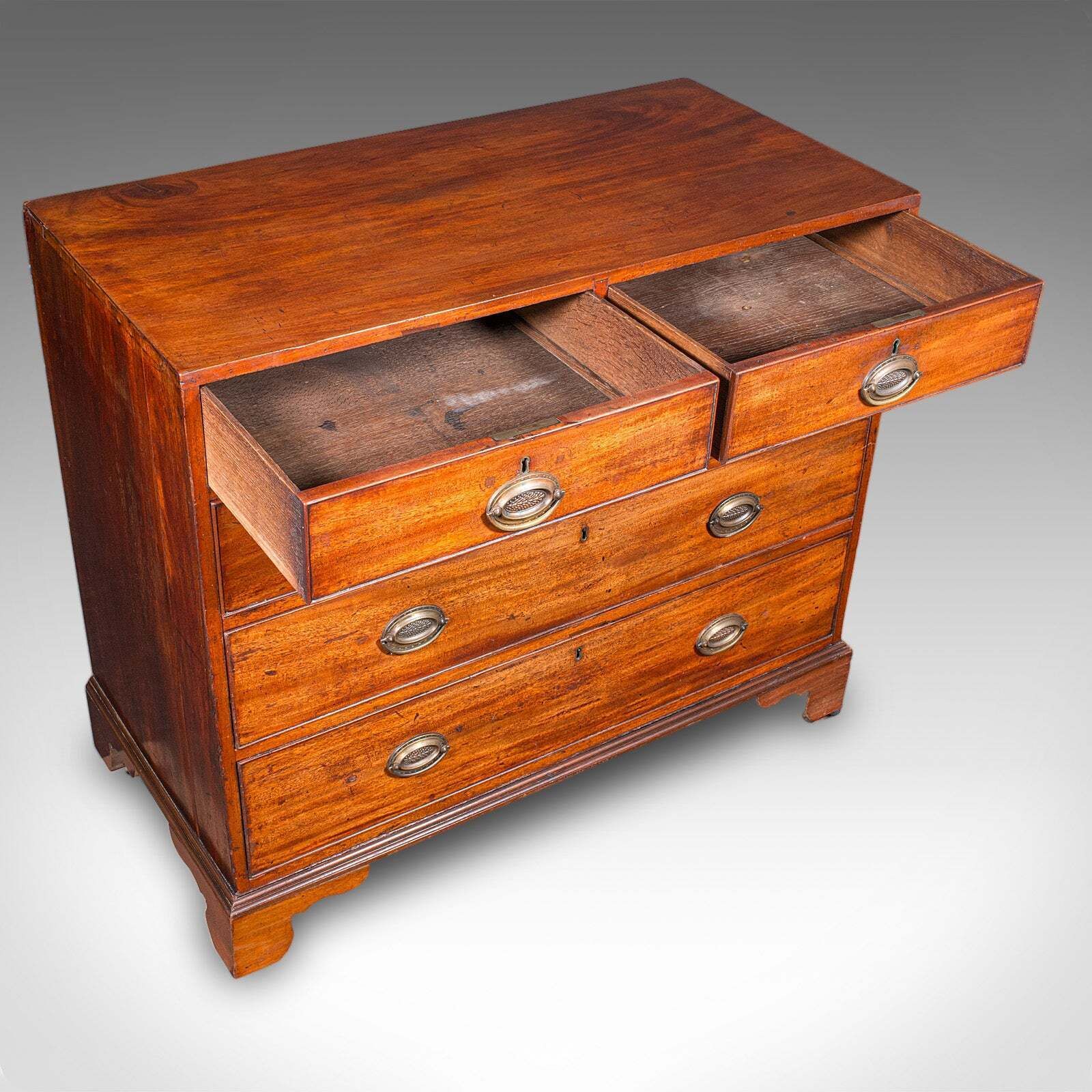Antique Gentleman’s Tallboy, Chest Of Drawers, Country House, Georgian, C.1790 photo vintage
