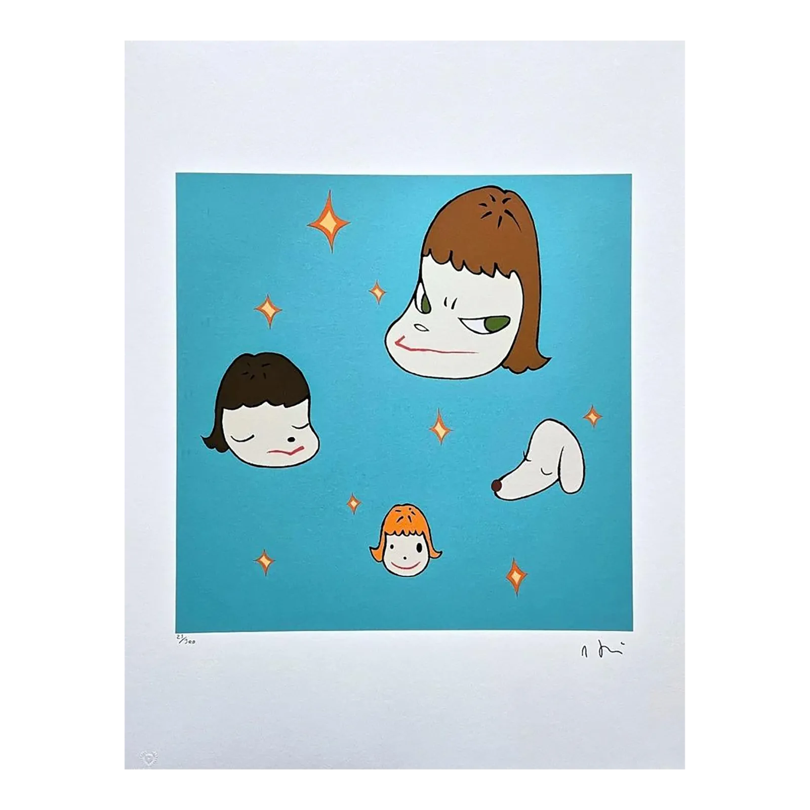 After Nara Yoshitomo, Star Island, 1990s, Limited Edition Lithograph