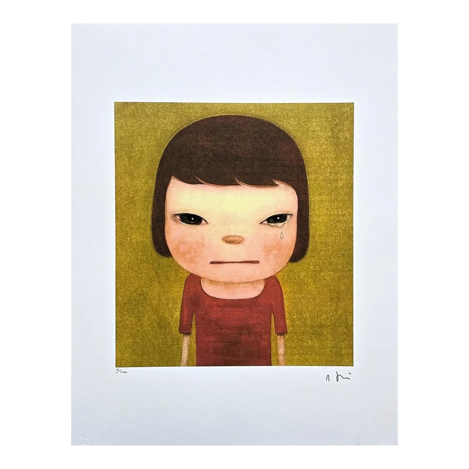 After Nara Yoshitomo, Tears Of Rage, 1990s, Limited Edition Lithograph