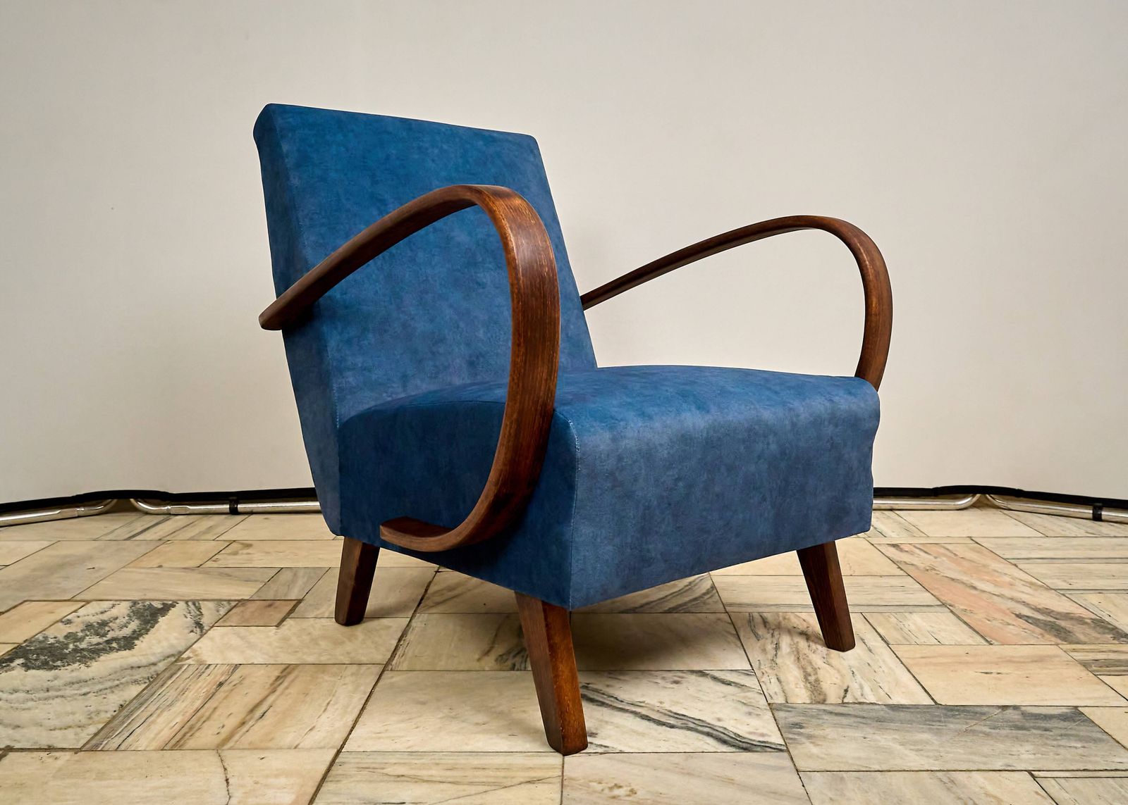Jindrich Halabala Armchair, Czechoslovakia 1940s photo vintage