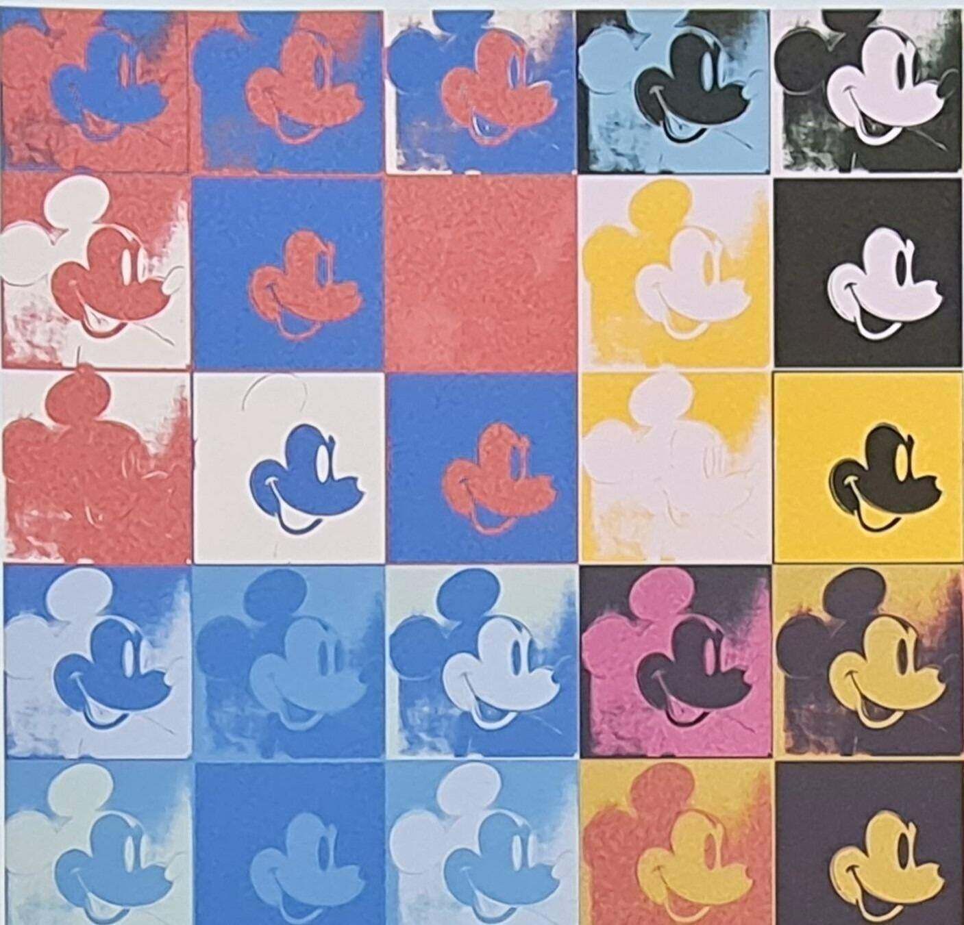 After Andy Warhol, Mickey Mouse, 1980s, Lithograph Reproduction Print photo vinterior