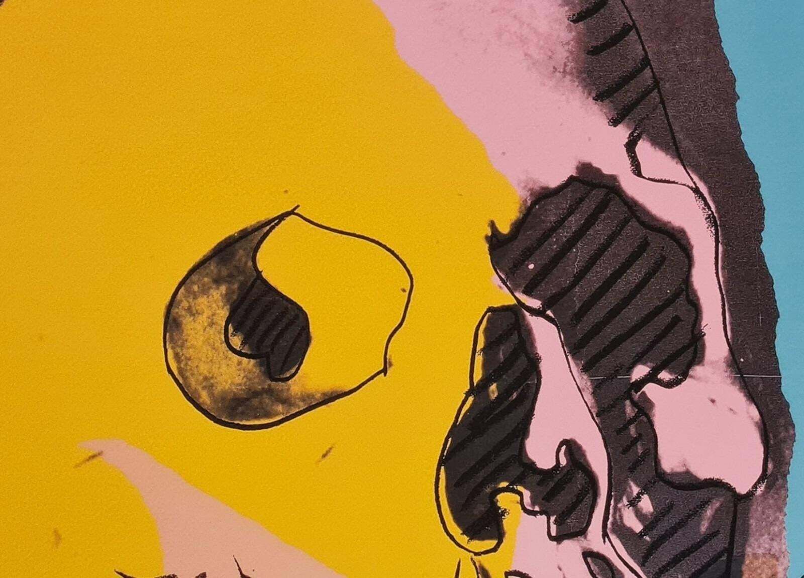 After Andy Warhol, Teschio, 1980s, Lithograph Reproduction Print photo vintage