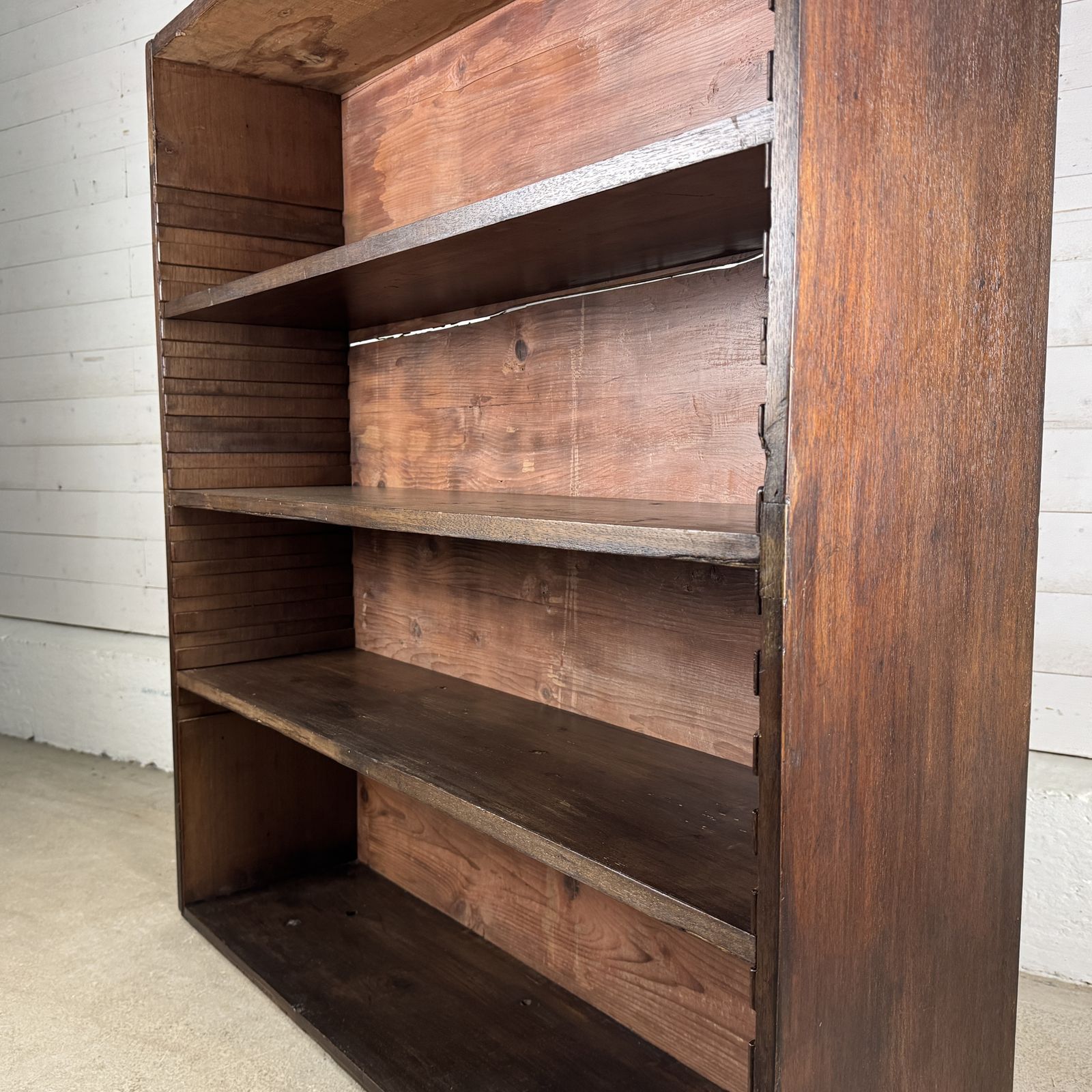 Antique Oak And Pine Bookcase With Adjustable Shelves photo buy