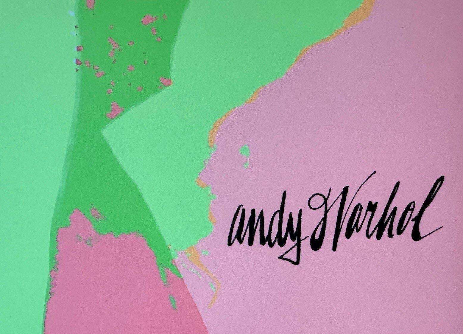 1986 Carnegie Museum Of Art After Andy Warhol "Light Blue   Hand Numbered" Lithograph photo vinterior