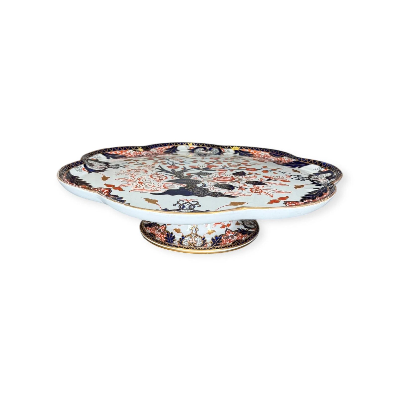 Antique Samuel Alcock & Co. Revolving Dessert Stand Imari / Japan Pattern, C.1840–1855 photo for sale