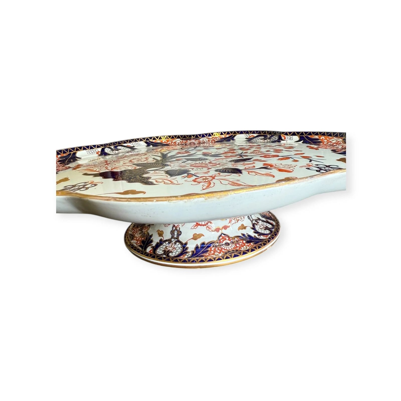 Antique Samuel Alcock & Co. Revolving Dessert Stand Imari / Japan Pattern, C.1840–1855 photo buy