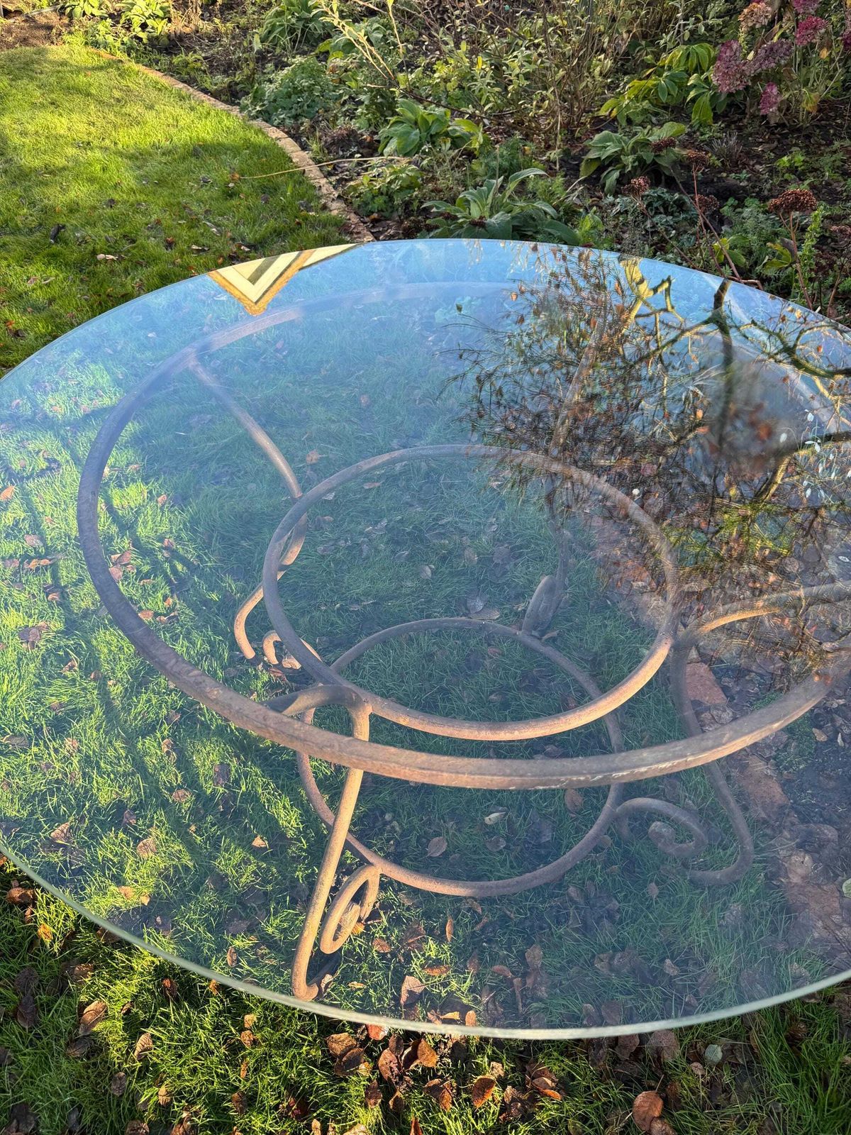 Vintage Wrought Iron Dining Table. photo buy