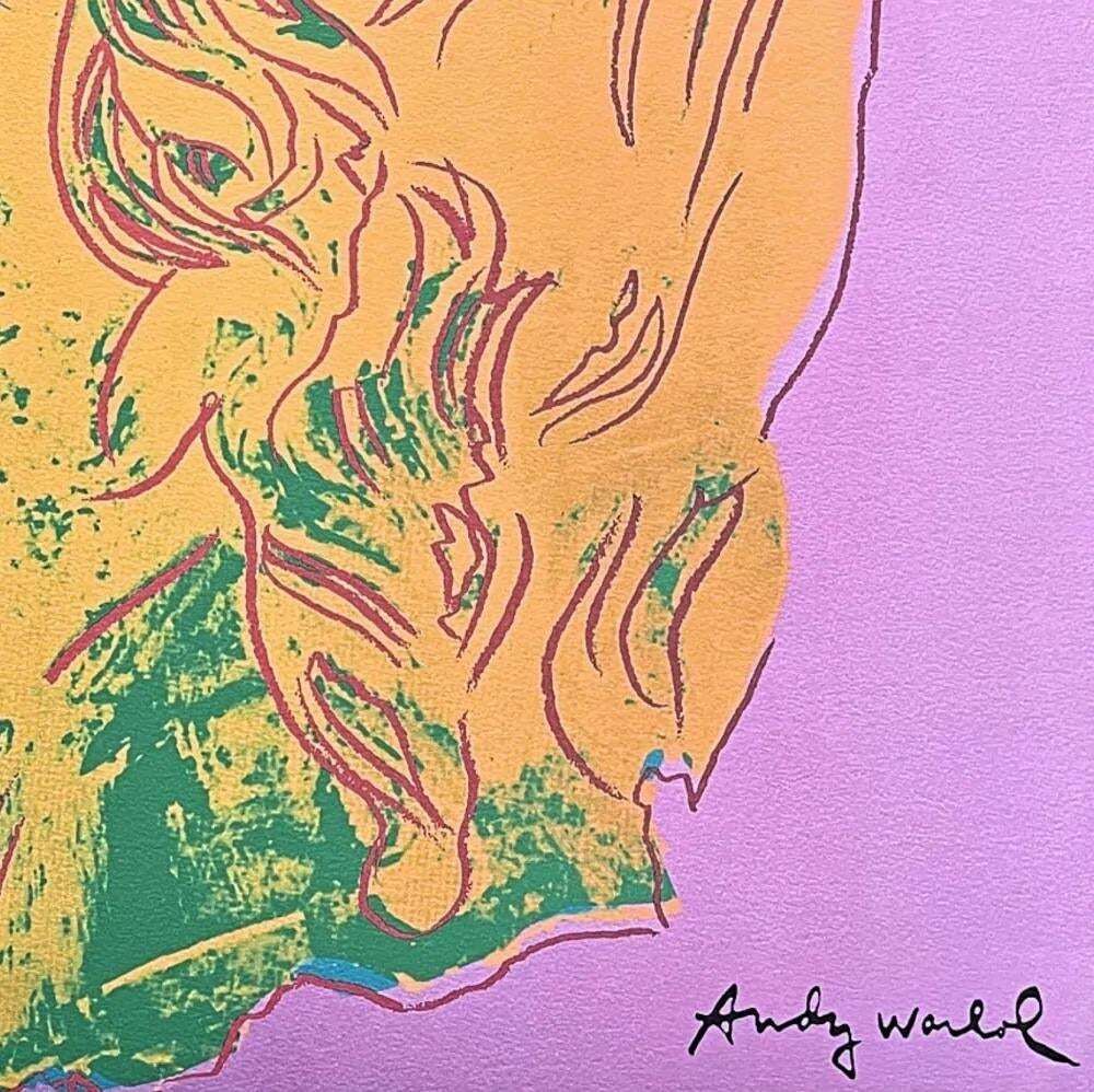 Andy Warhol, Alexander The Great Light Purple, 1986, Lithograph From The Carnegie Museum Of Art photo for sale