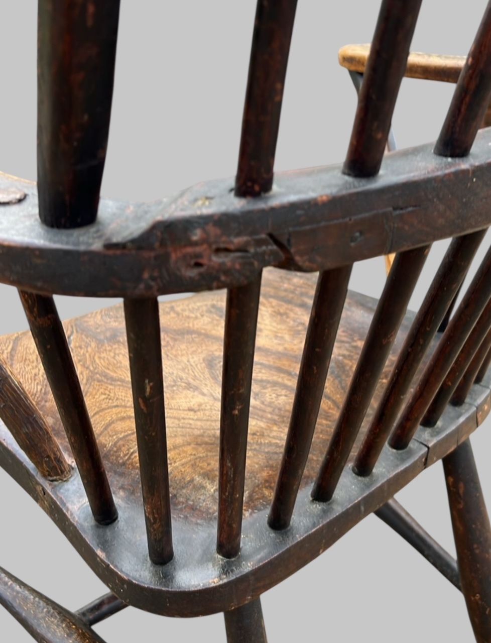 Late 19th Century Elm & Ash Windsor Armchair photo 325.0