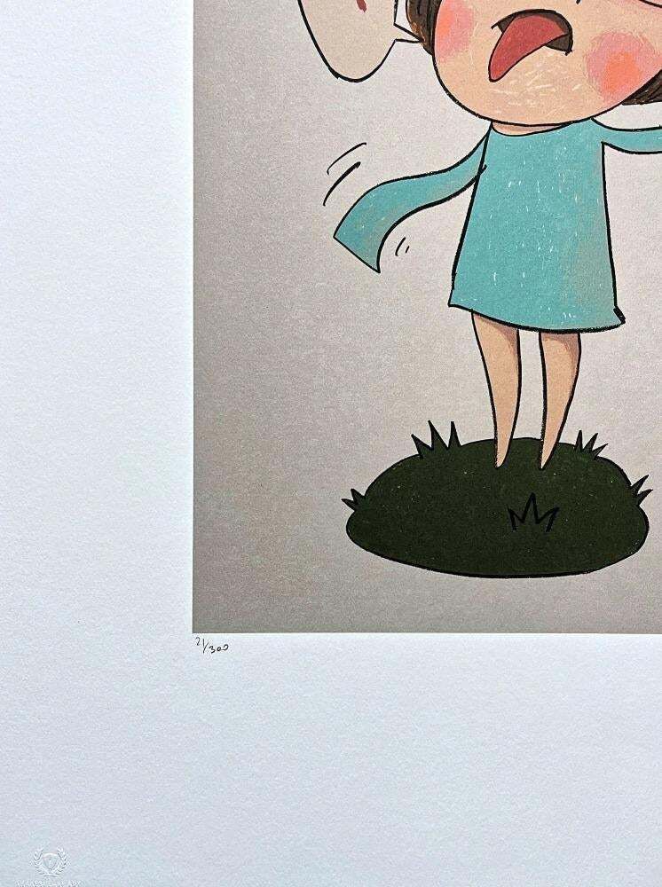 Yoshitomo Nara — Beh, Executed In The 1990s. Limited Edition Lithograph photo for sale