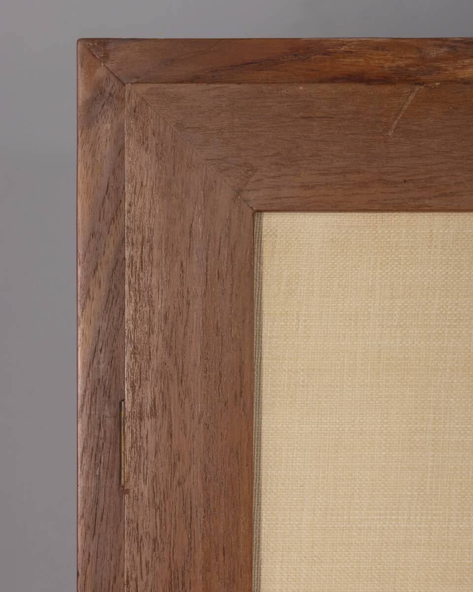 photo buy 1960s Two Door Wooden Cabinet With Fabric Italian