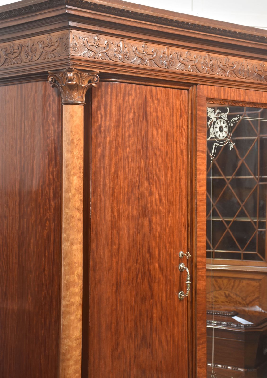 Magnificent Antique Four Door Mahogany Wardrobe photo vinterior