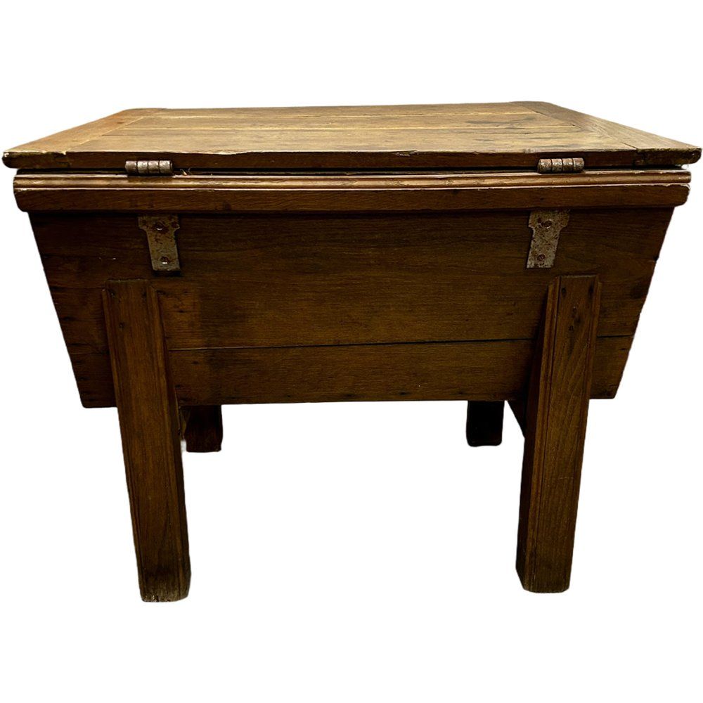 Antique French Elm Boulangerie Dough Chest, 1900s photo Furniture