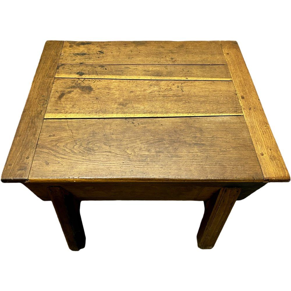 Antique French Elm Boulangerie Dough Chest, 1900s photo vinterior
