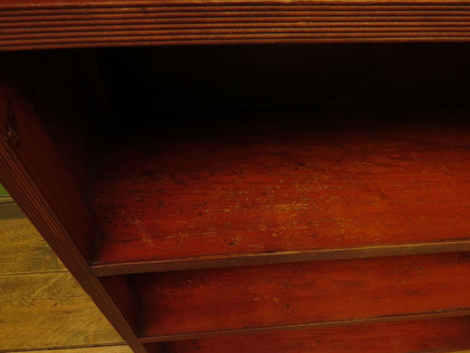 Rustic Red Pine Shelf Unit, 1900s photo 195.0