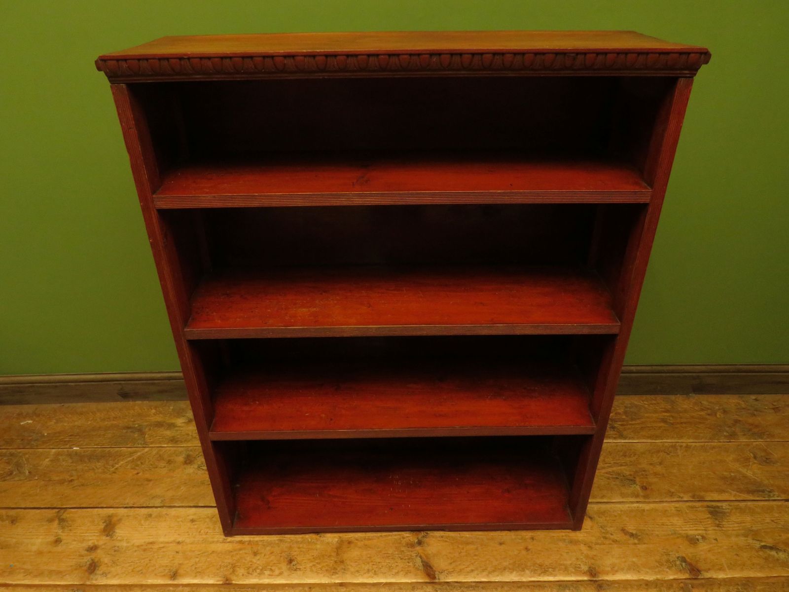 Rustic Red Pine Shelf Unit, 1900s photo buy