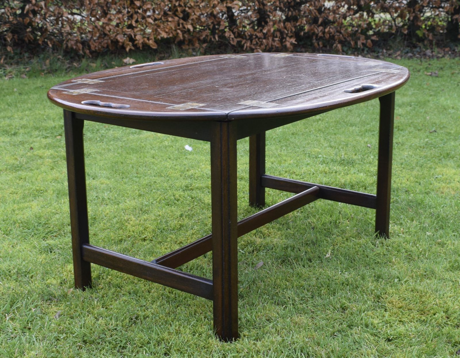 Early 20th Century Mahogany Butlers Tray On Stand photo vinterior