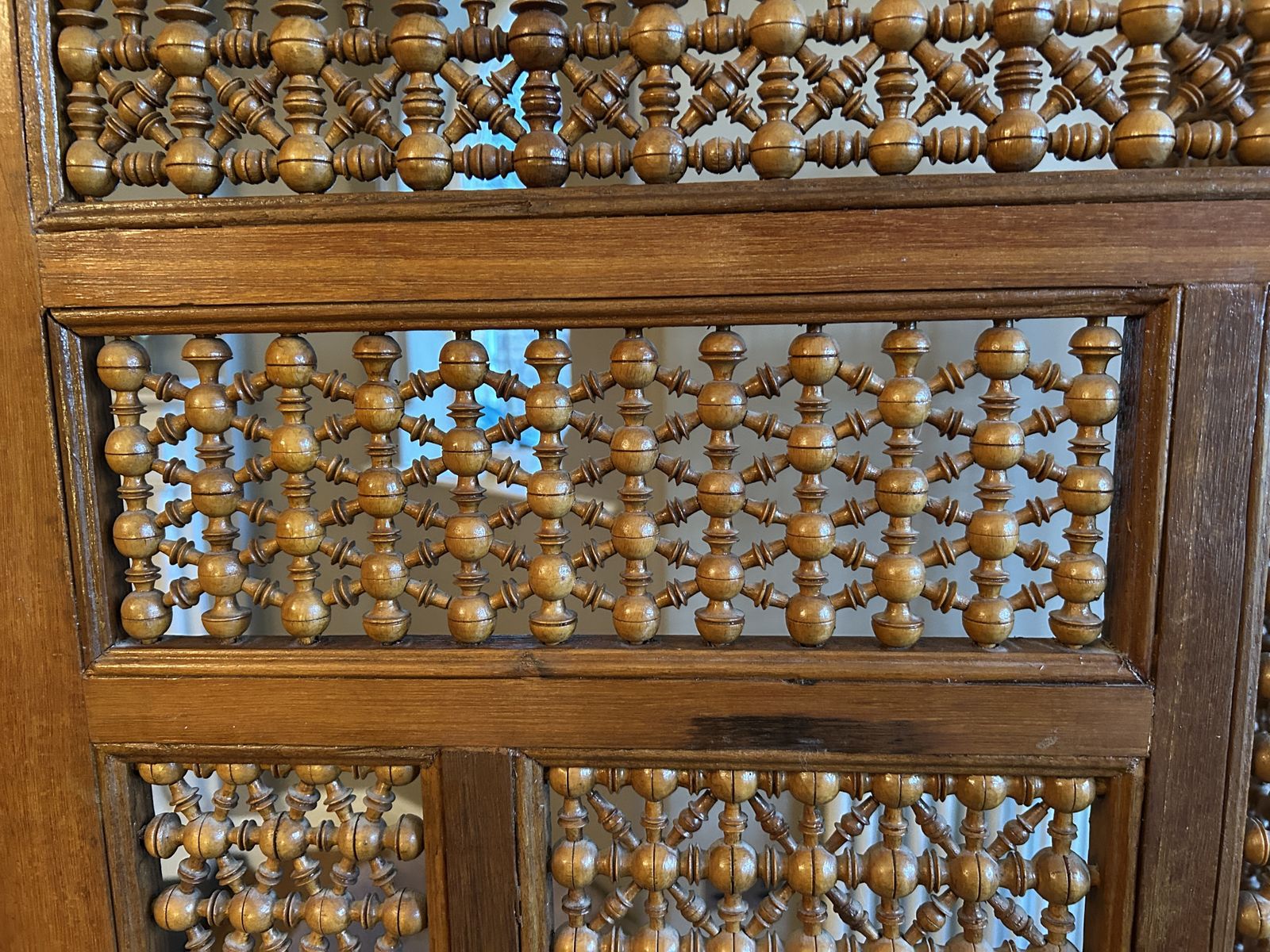 Egyptian Mashrabiya Screen Large Late 19th Early 20th Centrury photo for sale