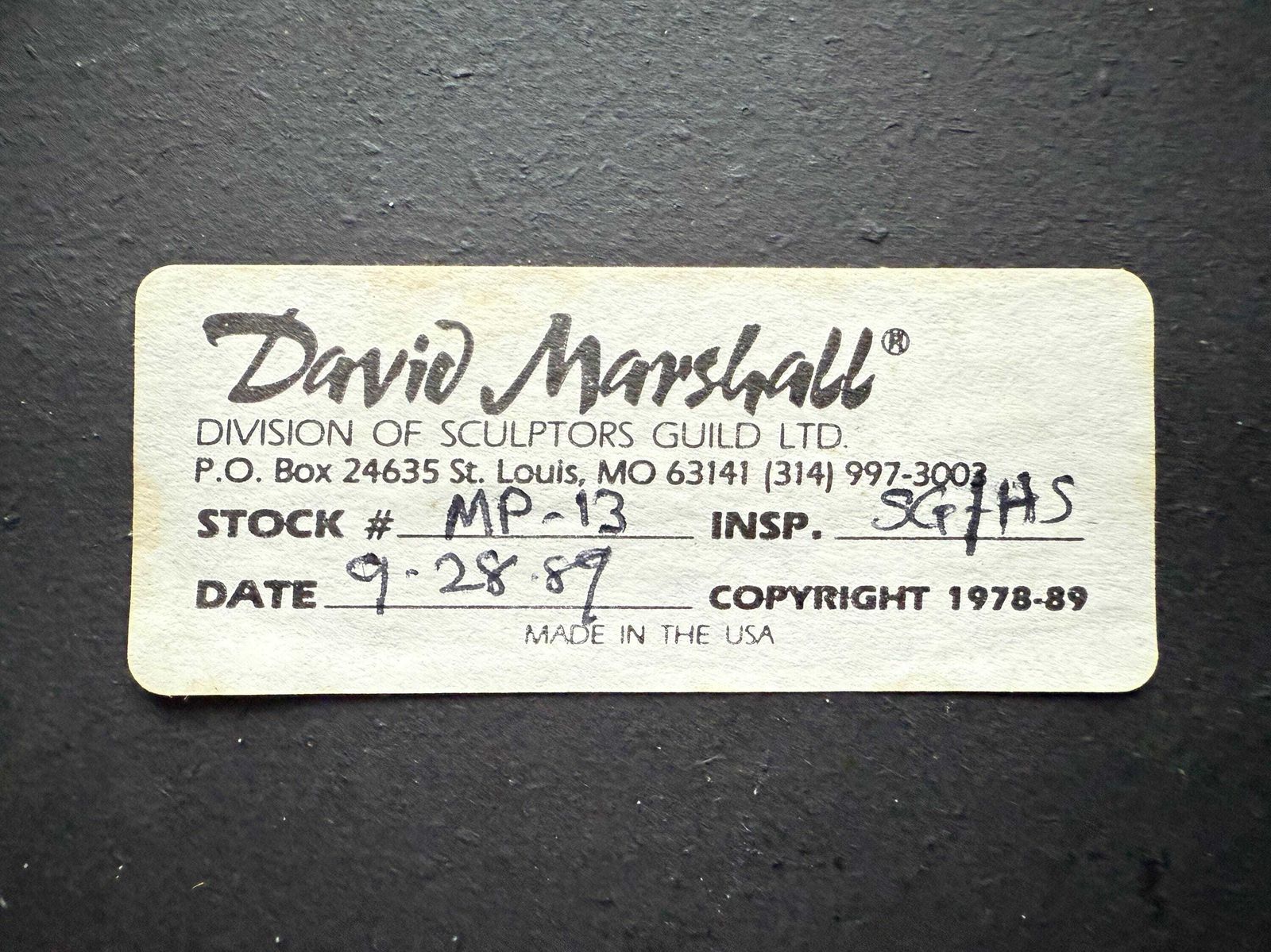 Vintage David Marshall Gelaagde Spiegel   1989   Sculpturaal Wandobject   Genummerd # Mp 13   Lily   Floral photo for sale
