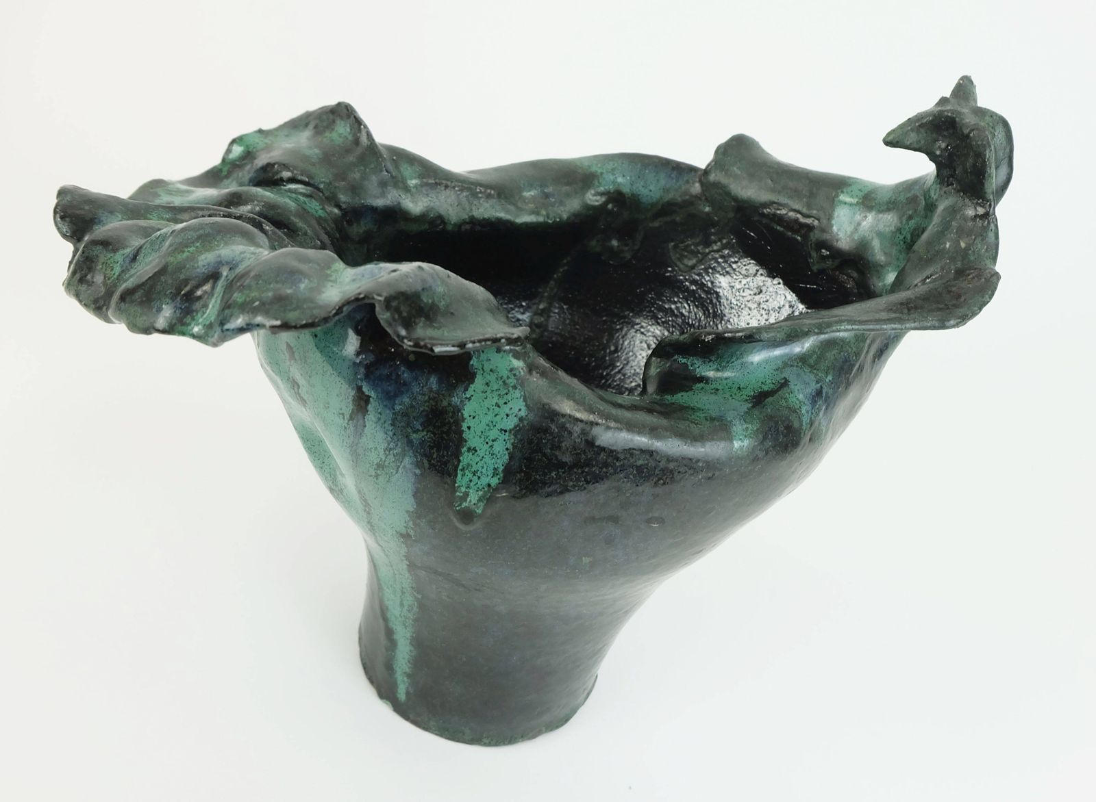 photo furniture Modern Danish Ceramic Bowl Vase, Conny Walther Workshop Pottery, Denmark, 60s 70s